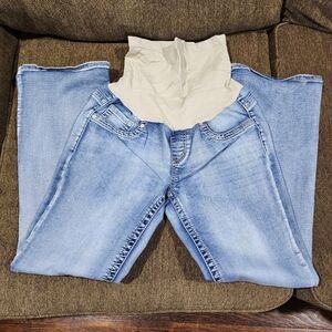 Chic Light Blue Wide Leg Jeans